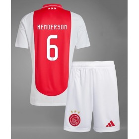 Ajax Jordan Henderson #6 Hemmakläder Barn 2024-25 Kortärmad (+ Korta byxor)